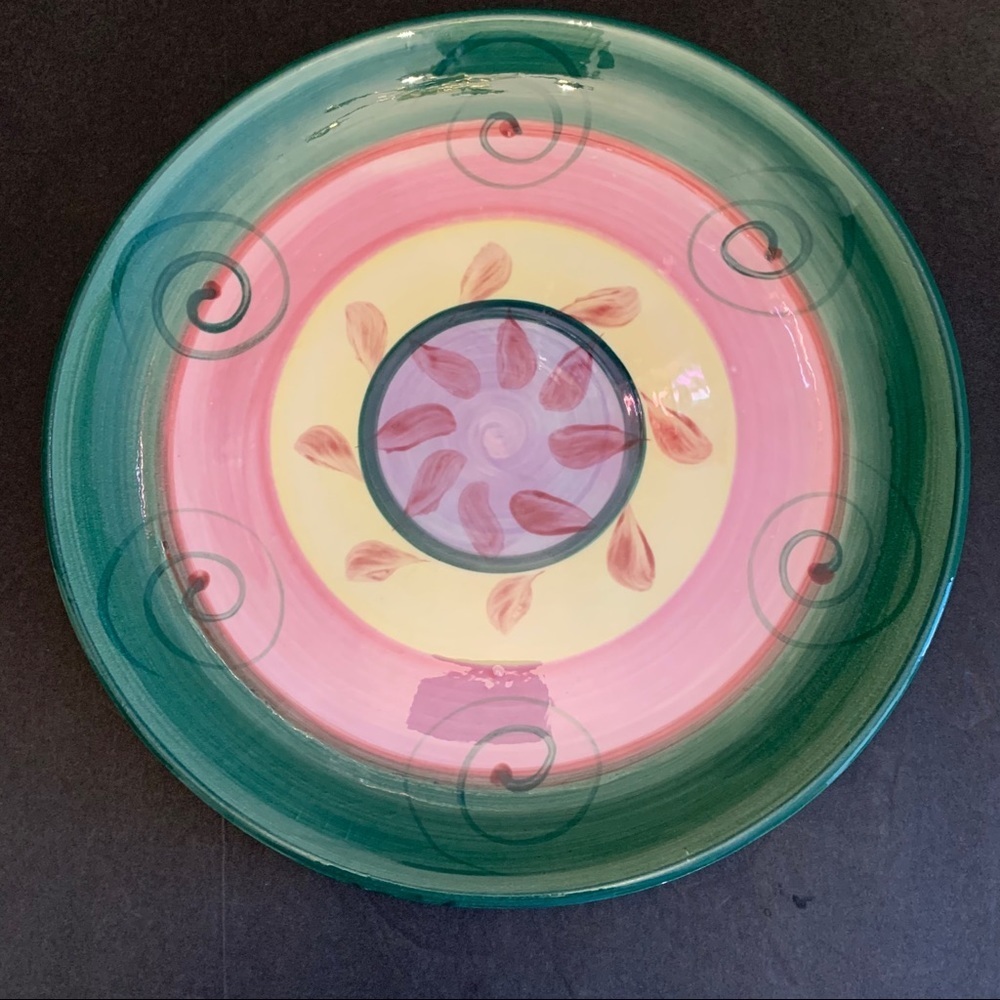 Set of 3 Gail Pitman hand painted 10” dinner plate - Picture 4 of 9